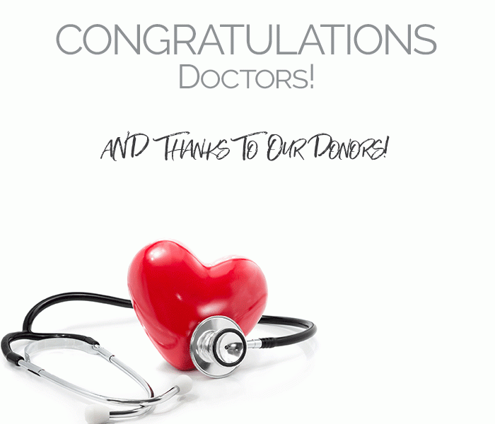 Congratulations Doctors