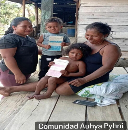 two adult ladies and two children patients